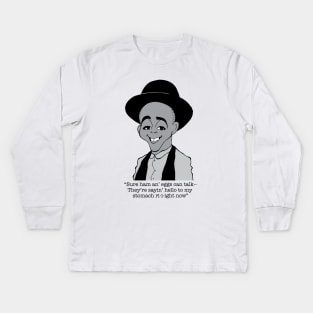 Stymie character and member Our Gang The Little Rascals Kids Long Sleeve T-Shirt